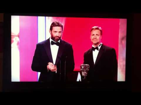 Russell Crowe & Hugh Jackman - 2012 BAFTAs