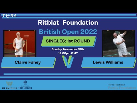 British Open Real Tennis 2022: Singles: Claire Fahey vs. Lewis Williams