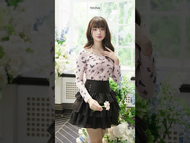 NTN4B259 - Áo cotton họa tiết bướm