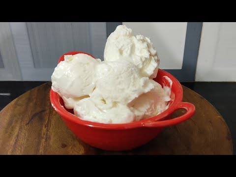 TENDER COCONUT ICE-CREAM... WITHIN 5 MINS...WITH 3 INGREDIENTS...YUMMY KARIKKU ICE-CREAM🍦❤️😋