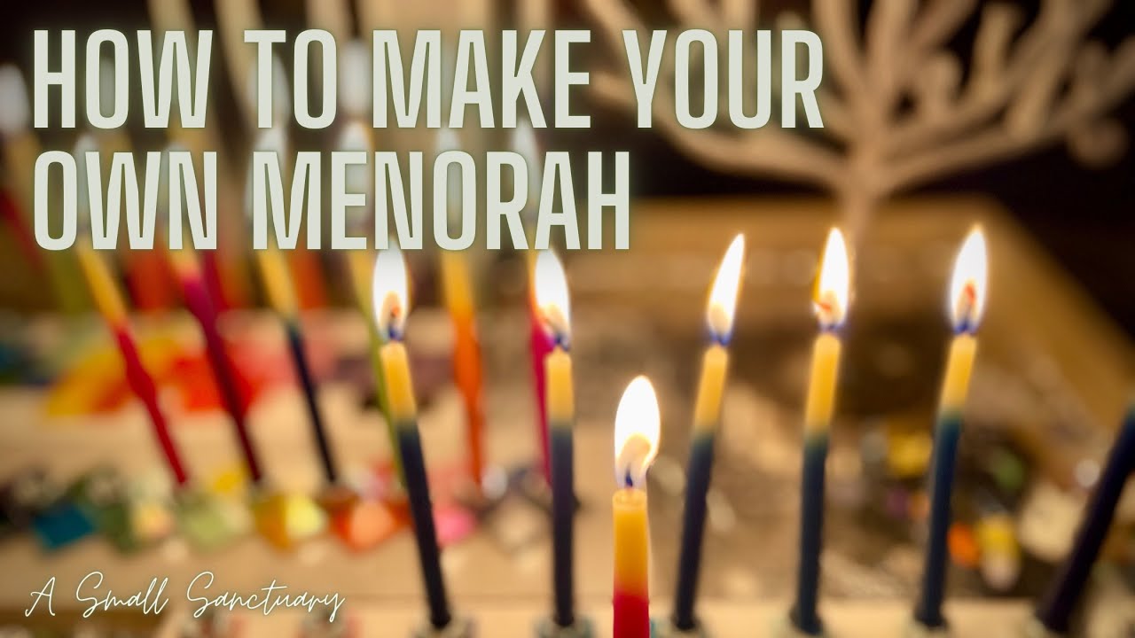 🕎How To Make Your Own Menorah - crafty, cozy video for Hanukkah