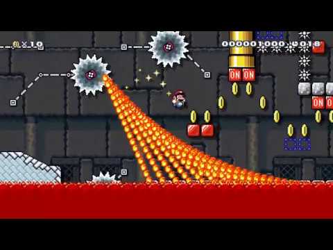 SMM2 Fire Wave Speedrun (20 sec)