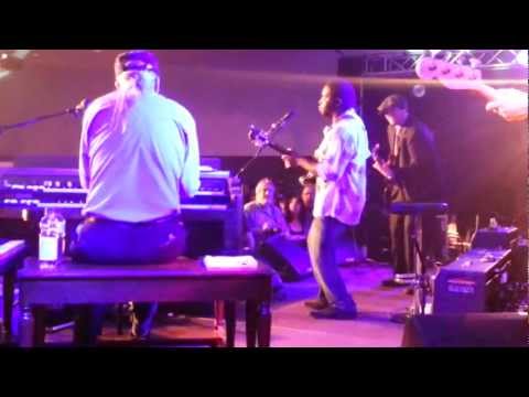 Marquise Knox and Ben Cordes of King Benny/Barbara Carr Band jamming at 2012 Lucerne Blues Festival