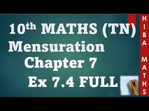 10th maths chapter 7 exercise 7.4 full answers TN samacheer hiba maths