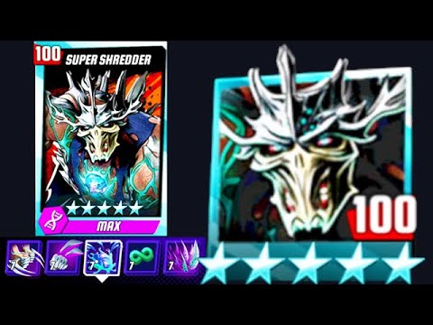 Super Shredder Platinum Max Level 100 Tier 7 | TMNT Legends