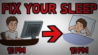 How To Fix Your Sleep Schedule - Reset Your Sleep Pattern (animated)