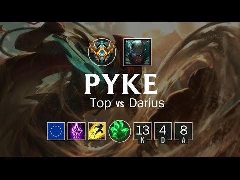 Pyke Top vs Darius - EUW Challenger Patch 8.11