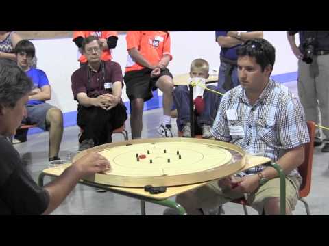 2013 World Crokinole - Conrad vs Haymes - Singles Championship Final 1/3
