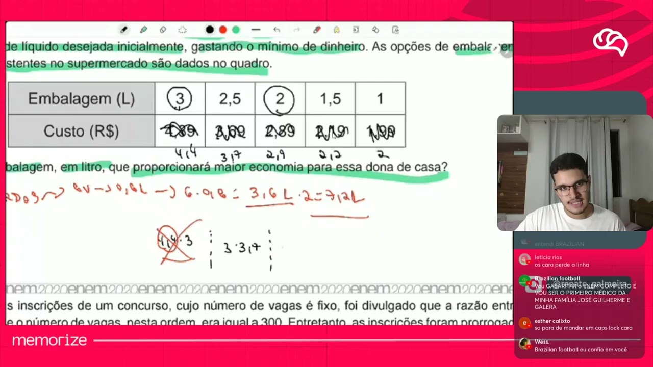 Resolução em Vídeo — Questão 148 ENEM 2020 PPL