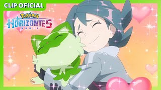 ¡La mayor fan de Sprigatito! | Serie Horizontes Pokémon | Clip oficial
