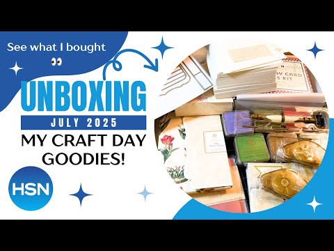 HSN Haul | July 2025 Craft Day | Anna Griffin | Diamond Press | Kingston Crafts | Pretty Pretty!!