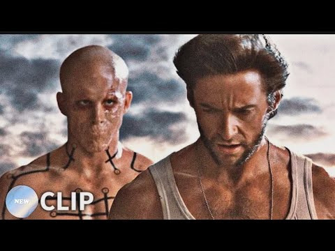 Wolverine & Sabretooth vs Deadpool - Fight Scene ｜...4k