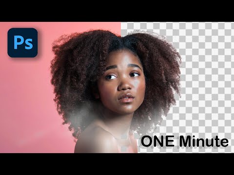 Cut Out Hair 1MINUTE | Photoshop Tutorial 2021