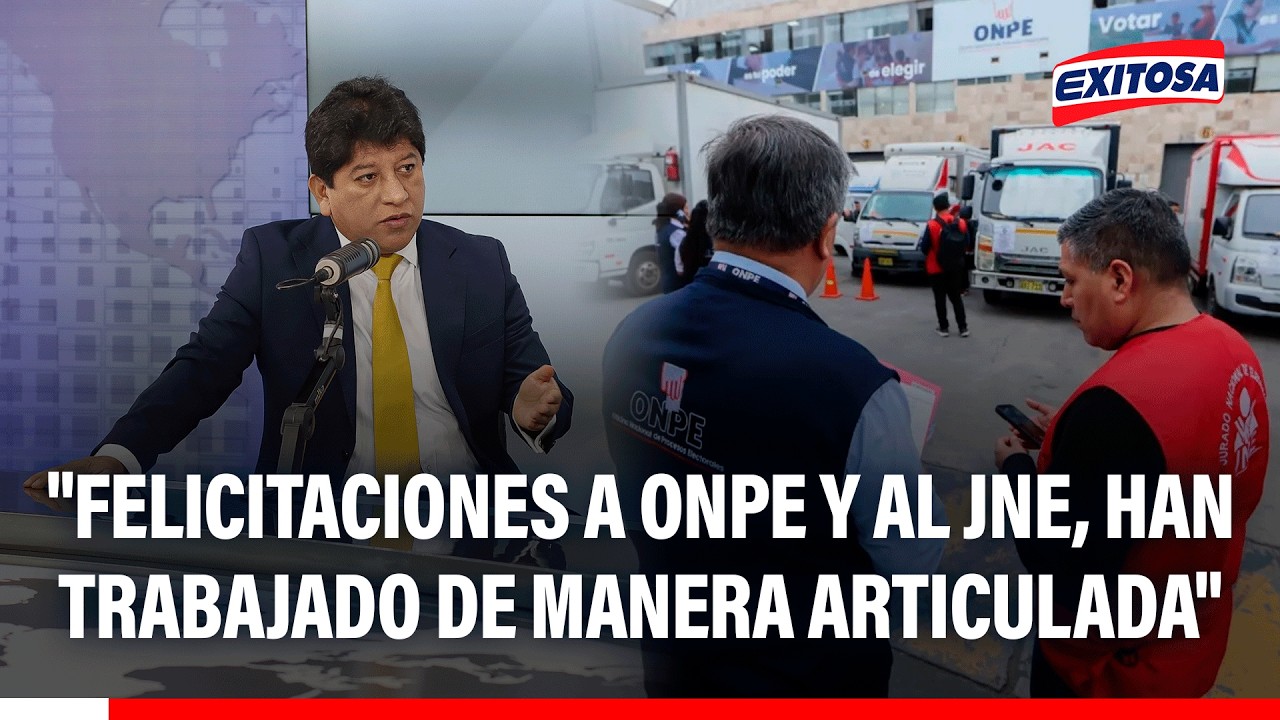 🔴🔵 Defensor del Pueblo felicita a ONPE y JNE y destaca proceso electoral