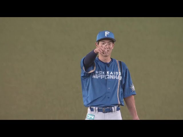 【1回裏】先発・ポンセもこの表情!! ファイターズ・松本剛 ダイビングキャッチで魅せる!!  2023年8月30日 千葉ロッテマリーンズ 対 北海道日本ハムファイターズ