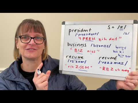 How to Pronounce President, Business, Resume and Résumé (Words with Z in the Middle)