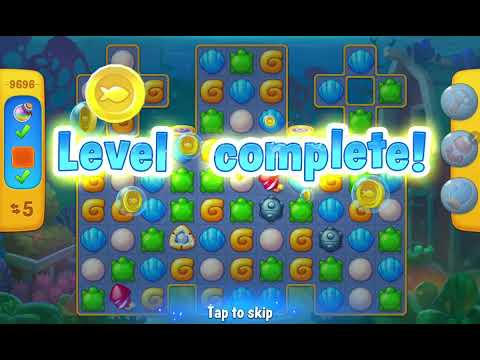 Fishdom Easy Level 9696 (with ingame lightning booster) @choraelmin