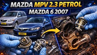 Mazda 6 / Mazda MPV 2.3 Petrol Thermostat Replacement | Overheating Fix