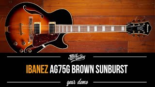 Video thumbnail for Ibanez AG75G Brown Sunburst - Gear Demo by Max Guitar Store