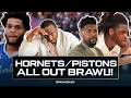 NBA Fights Are All Fake AF Hornets Vs Pistons Brawl Reaction Speakeasy
