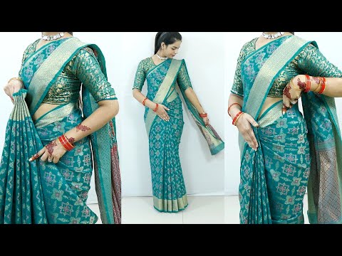 How to make saree perfect pleats for wedding | saree draping step by step for beginners