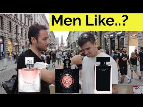 Men react to Black opium YSL, La vie est belle lancôme, Narciso rodriguez for her