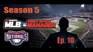 MLB Front Office Manager Washington Nationals Season 5  Ep 10 Beaten By The Brewers