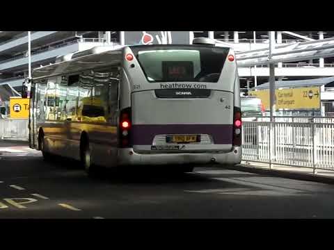 Scania Omnicity CN280UB Menzies (Heathrow) S21 YR10BFN on Long Stay Leaving at Heathrow Terminal 3