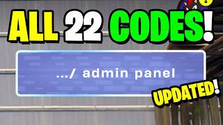 ALL 22 SECRET CODES - Admin Panel in Fortnite!