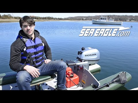 Sea Eagle Boats and the Honda 5 hp 4-stroke Gas Outboard Engine