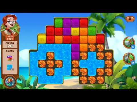 Lost Island Blast Adventure Level 1885 NO BOOSTERS - A S GAMING ✔️