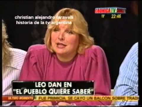 HISTORIA DE LA TV ARGENTINA: LEO DAN / EL PUEBLO QUIERE SABER/ FRAGMENTO/ DÉCADA DEL 80