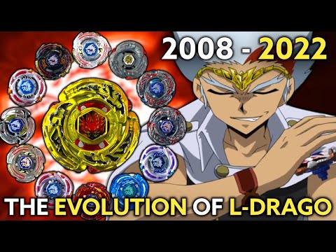 Evolution of L-DRAGO & RYUGA (2008-2020) | Beyblade Metal Fight - Burst | BEY HISTORY