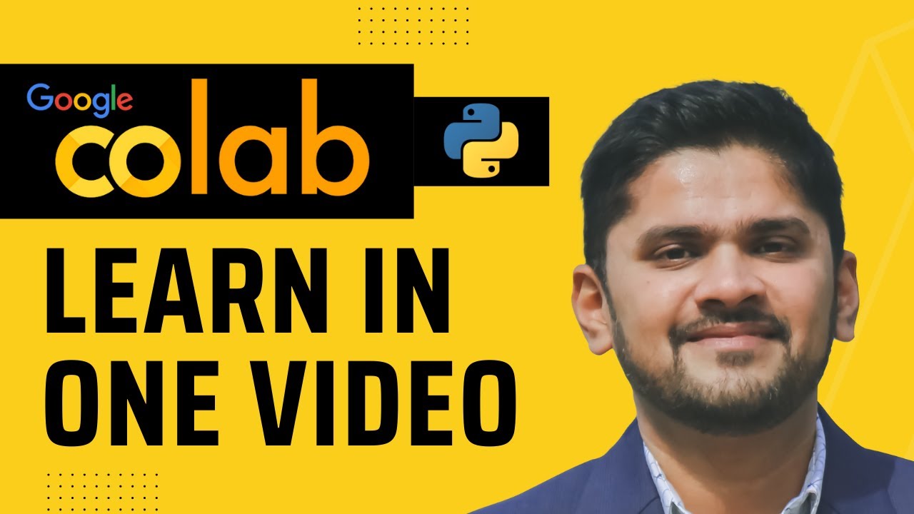 Google Colab Tutorial for Beginners (2022) | colab.research.google.com | Amit Thinks