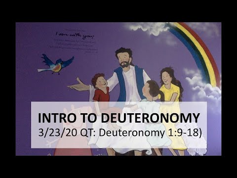 Hello from P. Stacy! (+3/23/20 QT - Deuteronomy 1:9-18)