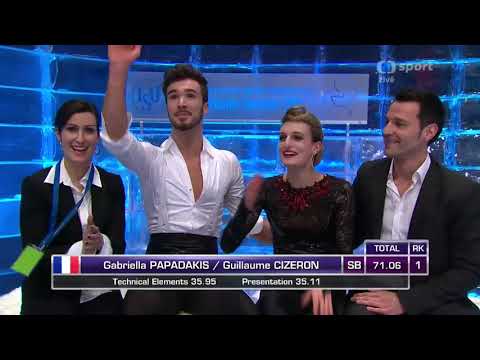 Gabriella PAPADAKIS & Guillaume CIZERON FRA Short Dance 2015 European Figure Skating Championships