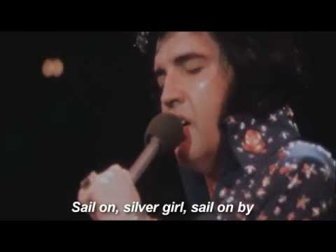 Elvis Presley - Bridge Over Troubled Water (On Tour 1972)  with lyrics