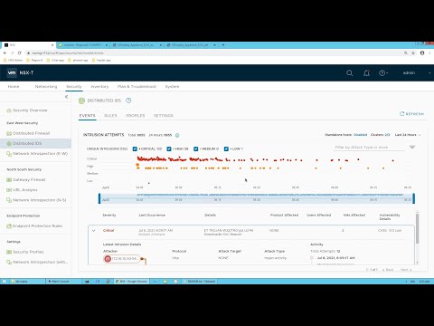 How to test VMware NSX IDS / IPS with the IDSreplay appliance