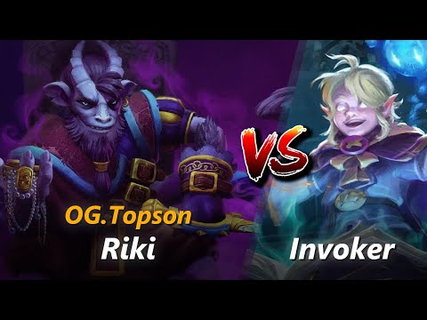 How to Riki mid vs Invoker (feat. Topson) | First 10 minutes