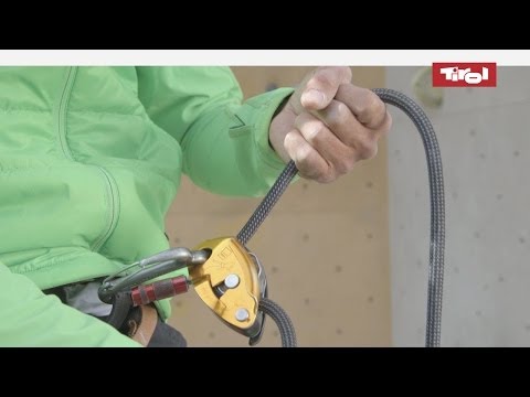 Klettern lernen & Klettertechnik: Sicherungsgeräte klettern🏔