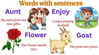 Daily use Words with Sentences | English Speaking Practice | Vocabulary Words | Learn English