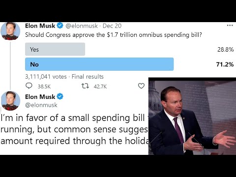 Elon Musk's poll on $1.7T spending, Pelosi & Dems earmarks, GOPs big win?