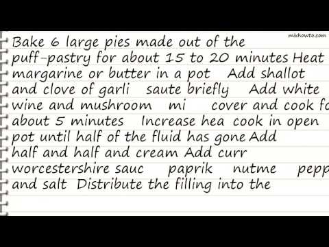 Recipe Pastetli (Swiss Meat or Meatlesspie)
