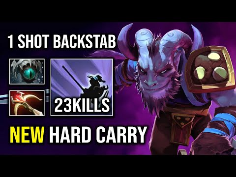 RIKI Is the New Hard Carry in 7.32e with 1 Shot Multiplier Backstab Crazy Skadi Slow Dota 2
