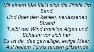 Reinhard Mey - Das Meer Lyrics