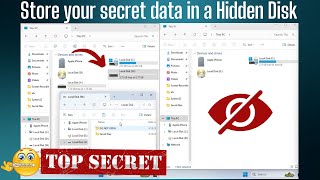 Download the video "How to store secret data in Windows | Hide drive in this PC | Veracrypt tutorial 2025 #hidden"