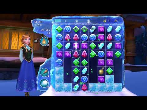 Frozen Free Fall: Snowball Fight Level 83 Walkthrough, , No Power Ups