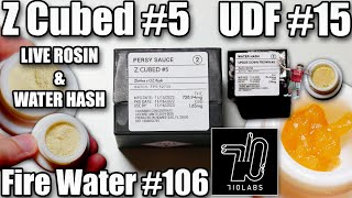 710 Labs: Z Cubed Persy Sauce, Upside Down Frown & Fire Water Hash | Strain Review - Randy Rhoads FL