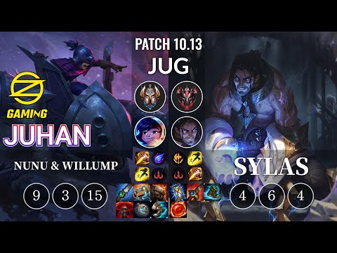 OZ Juhan Nunu & Willump vs Sylas Jungle - KR Patch 10.13