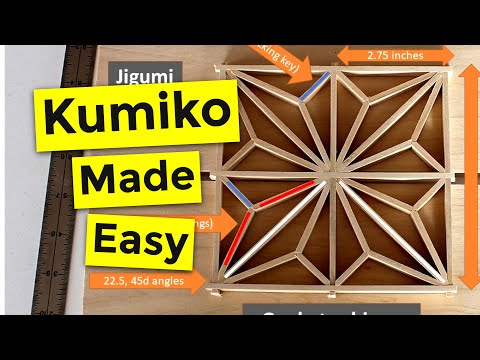 Kumiko Made Easy || How To Make Kumiko, traditional Japanese woodworking